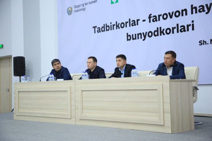 Банк раҳбарлари Тошкент вилояти тадбиркорлари билан учрашди